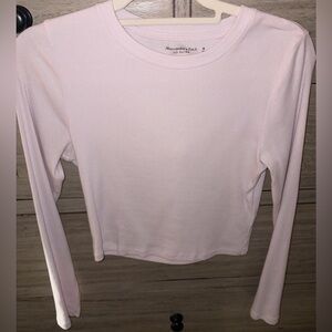 Abercrombie & Fitch Rib Long Sleeve Top